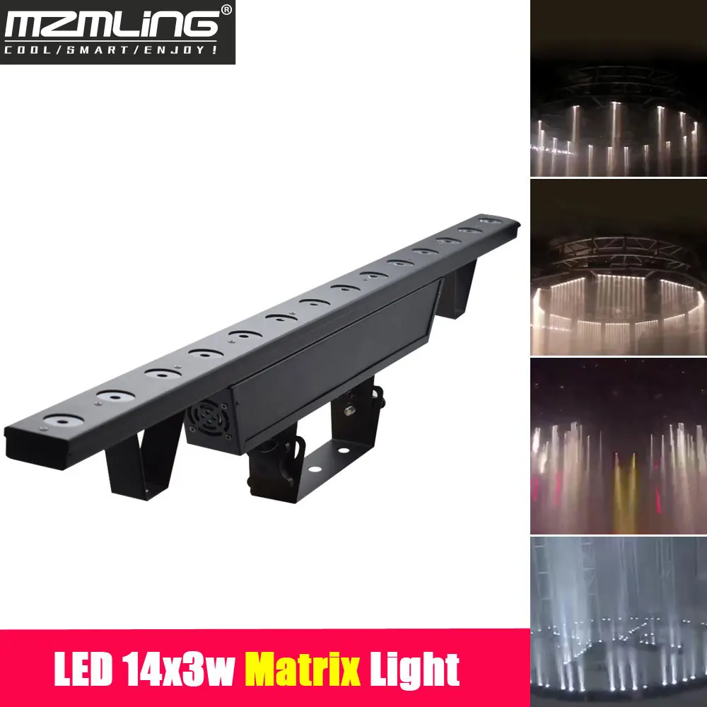 СВЕТОДИОДНЫЙ матричный светильник 14x3w белый/теплый белый/желтый DMX512