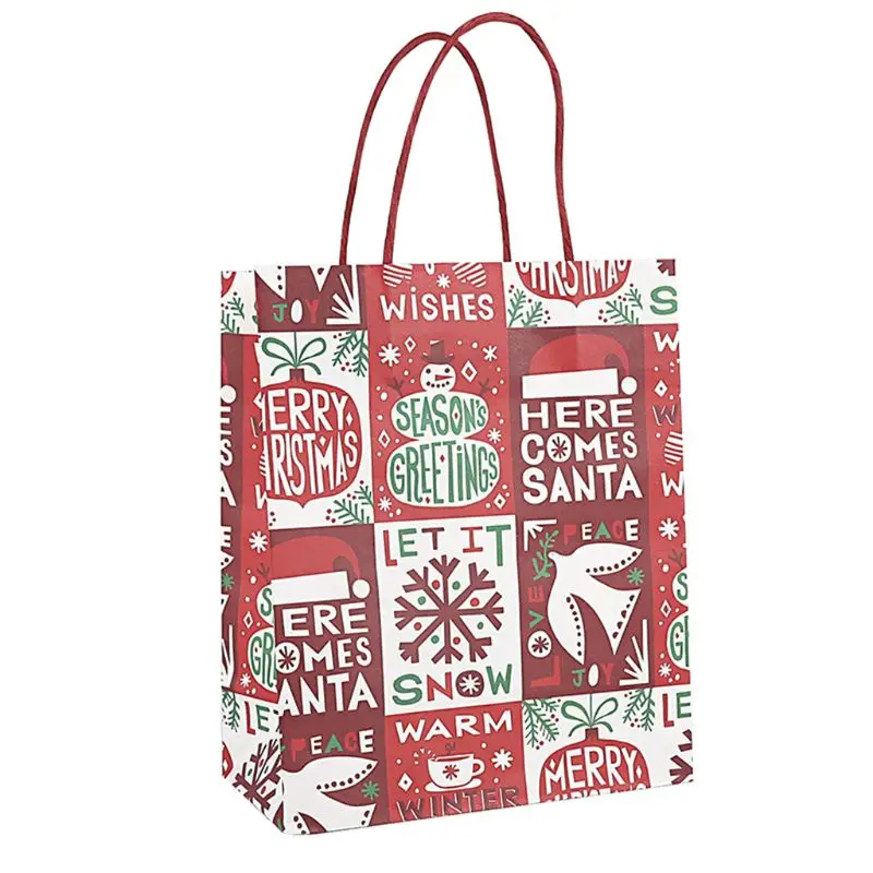 

24 Pcs Paper Christmas Craft Bag Assortment/CHRISTMAS/HOLIDAY wrap
