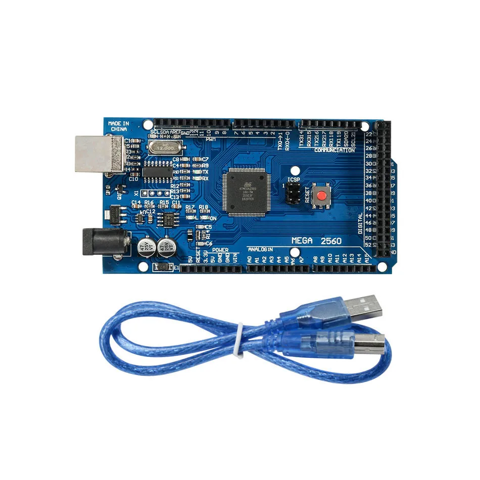 Комплект Reprap Ramps 1 6 с Mega 2560 r3 + Heatbed MK2B 2004 ЖК контроллер DRV8825 механический