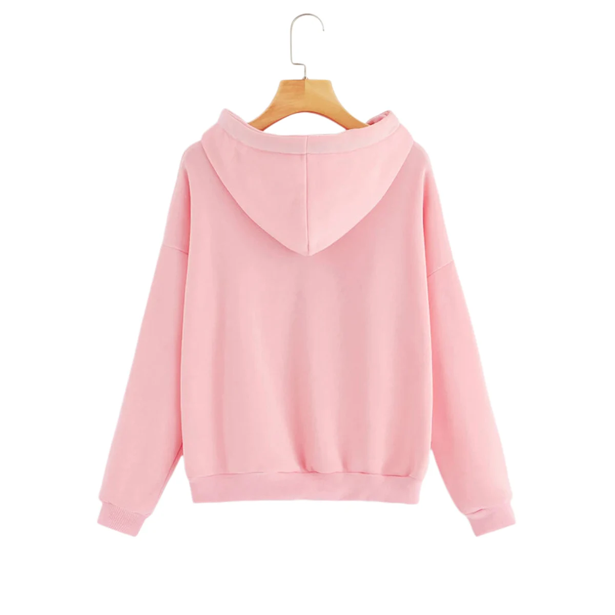 

2020 Autumn New Women Long Sleeve Sweatshirt Letter Print Hoodie Top Ladies Fashion Loose Hooded Top for Shopping Daily Wear