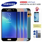 ЖК-дисплей Super AMOLED для Samsung Galaxy A3 2017 A320, сенсорный экран с дигитайзером для Samsung A3 A320 2017, ЖК-экран, оригинал