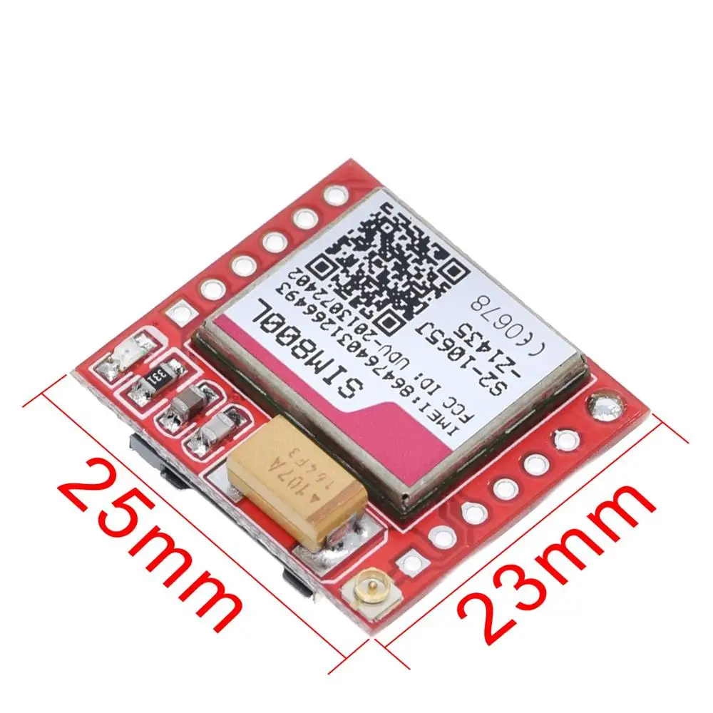 1 шт. ShengYang маленький SIM800L GPRS GSM модуль карта MicroSIM Core BOard Quad-band ttl последовательный порт