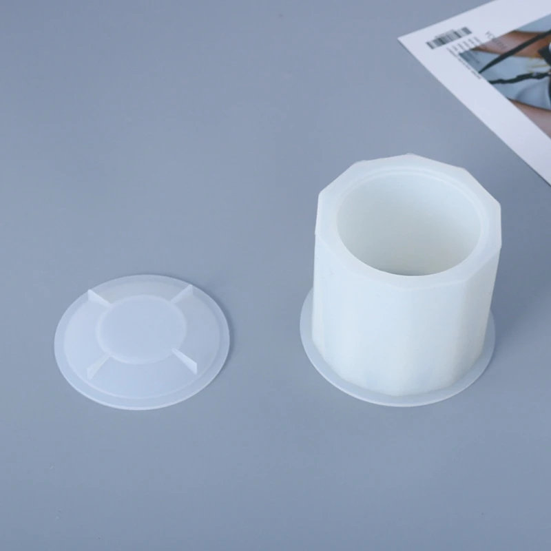 

1 Set DIY Crystal Epoxy Resin Mold Cylinder Storage Box Casting Silicone Mould