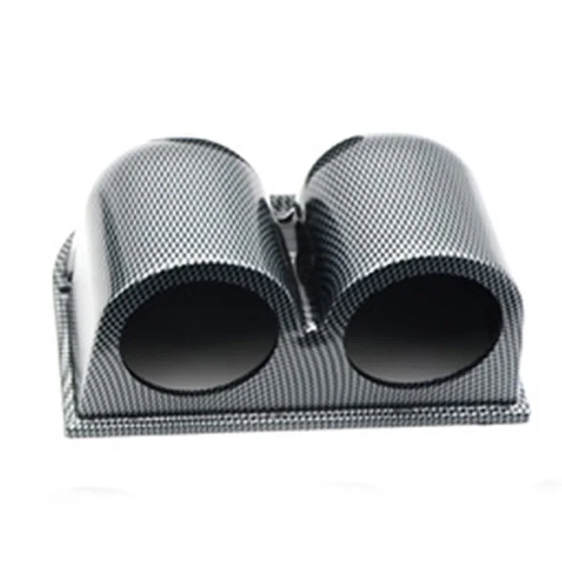 Универсальный карбоновый 2 дюйма 52 мм двойной отверстия Авто Манометр Pod