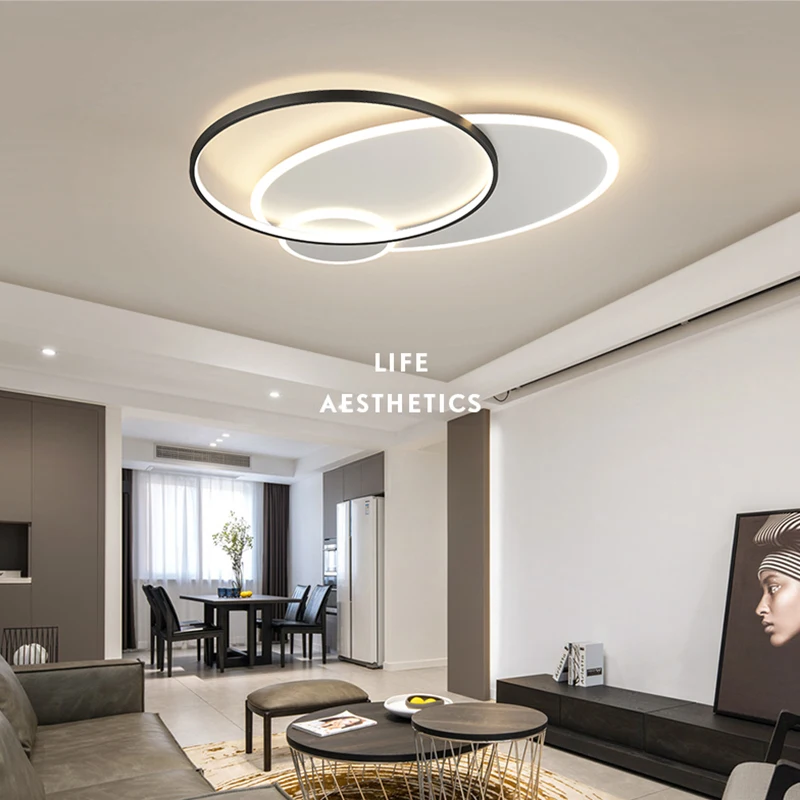 Комнатная потолочная лампа современный минималистичный светодиодный