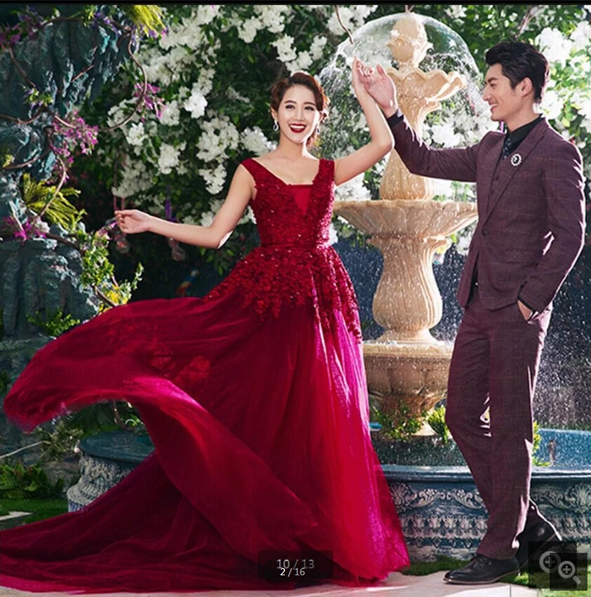 

Новинка 2020, дизайнерское винное кружевное платье-трапеция для выпускного вечера, официальное платье с бисером и блестками, Стильное женско...