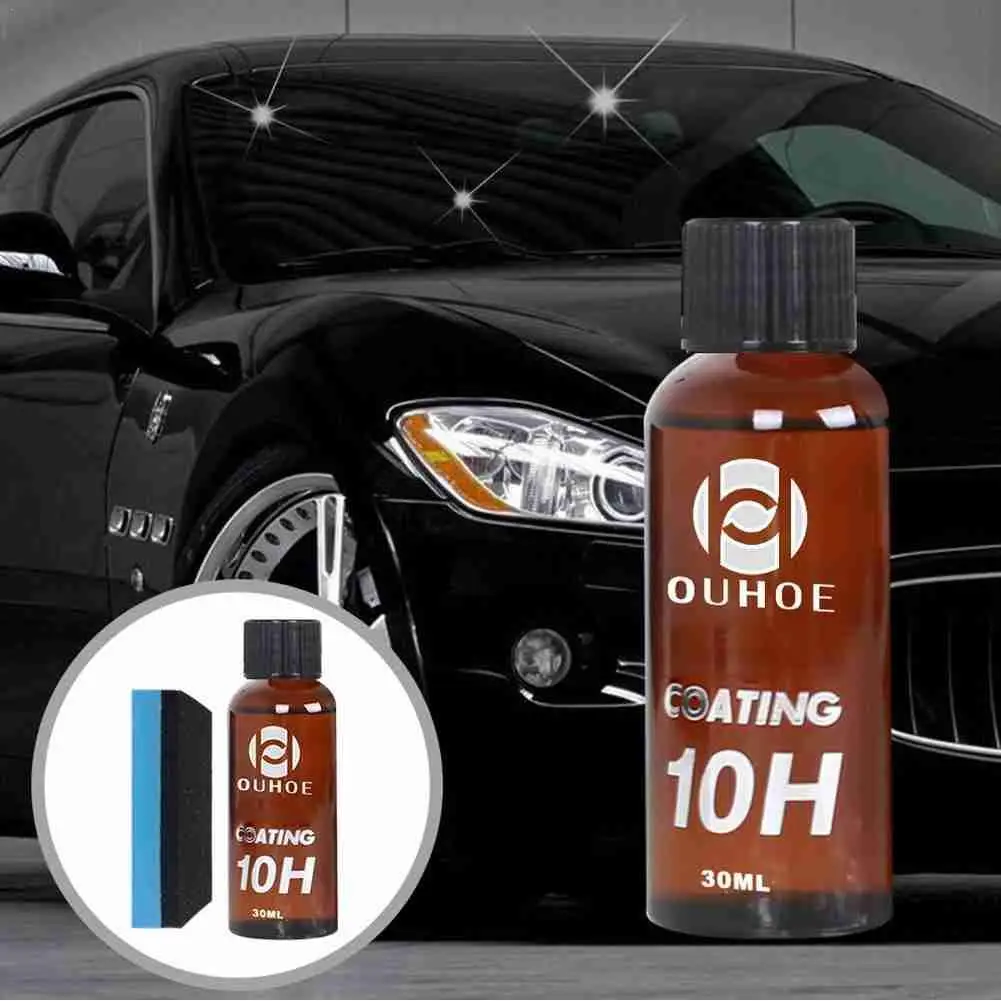 

10H AutoNano-ceramic glass coat liquid hydrophobic paint care agent Inorganic nano-quartz crystal coating Anti-scratch Protector