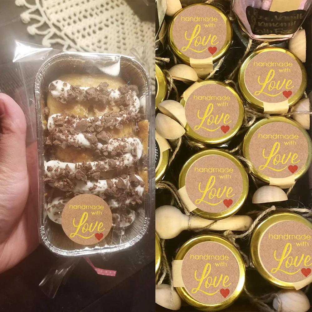 Наклейки из крафт бумаги с надписью Thank You канцелярские наклейки круглые ярлыки