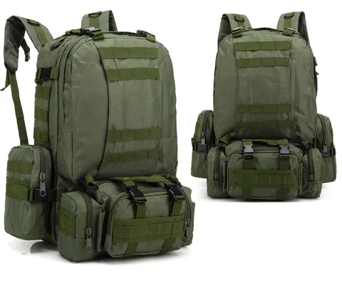 Новинка 2024, дорожный уличный рюкзак из ткани Оксфорд, армейская камуфляжная тактическая сумка для трекинга, большой комбинированный рюкзак для альпинизма