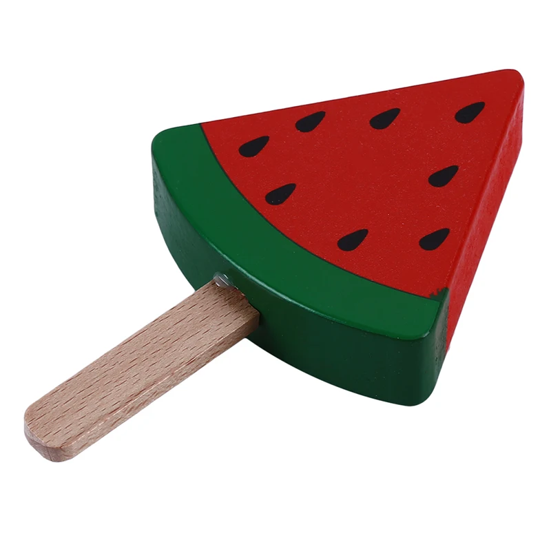 

Wooden Sundae Popsicle Food Wooden Playhouse Toy Popsicle Model Toy Pretend Play Educational Toy for Kids Children Toddlers