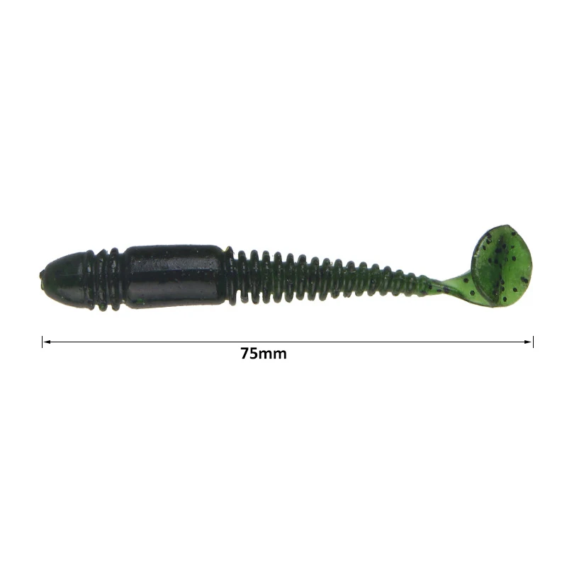 25PCS Fishing Lure Simulation Artificial Soft T-tail Bionic Worm Bait Tackle &ampT8 | Спорт и развлечения