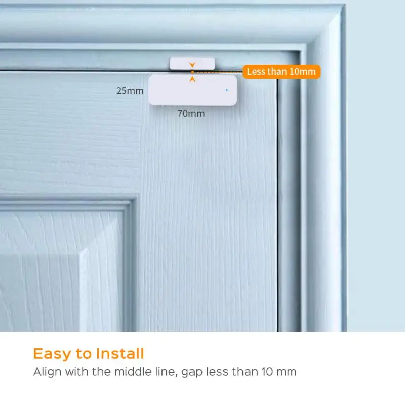 

ZIGbee WiFi Door Sensor Door Open / Closed Detectors Window Sensor Wifi Home Alarm Work With Alexa Google Home Smartlife APP