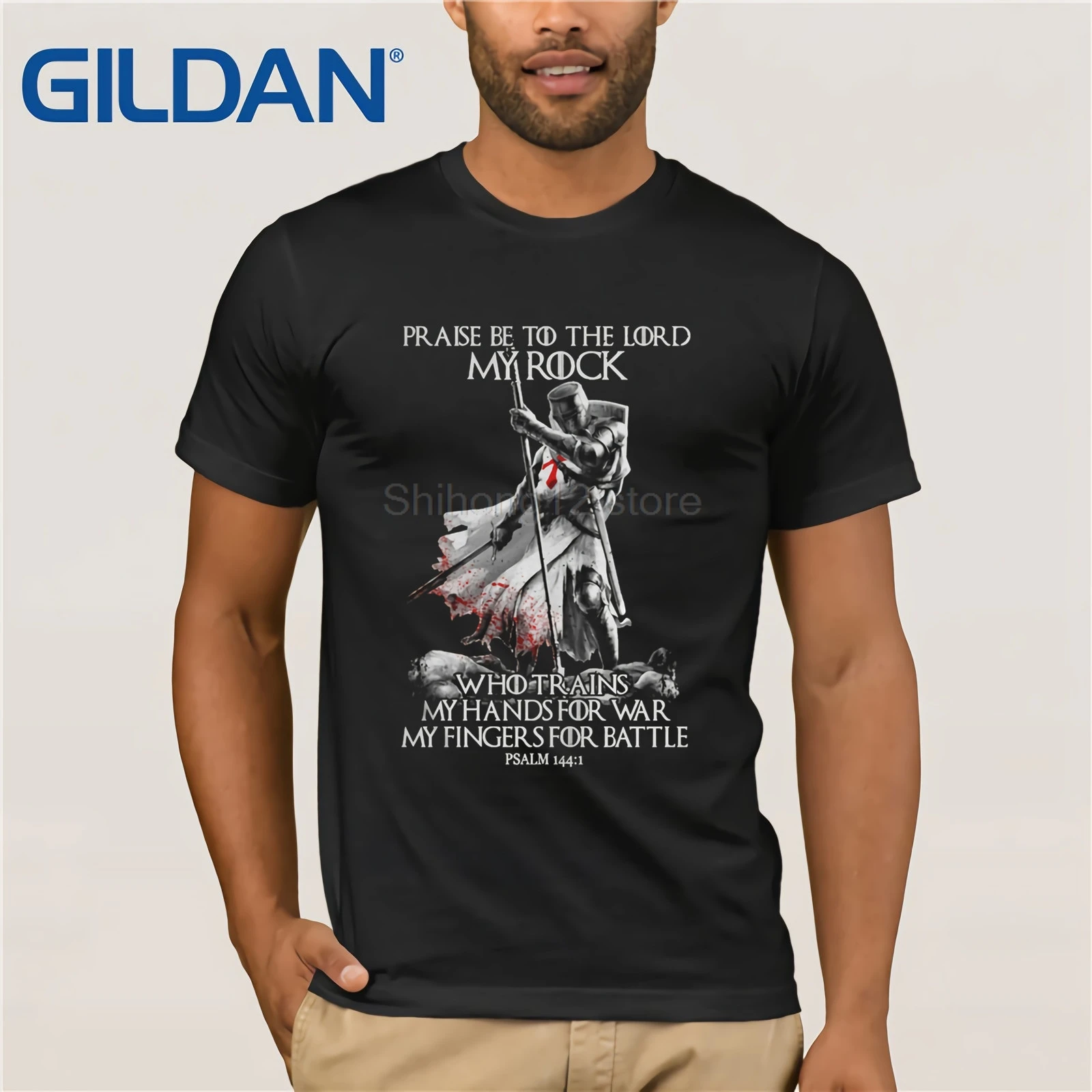 Футболка 2020 модная мужская футболка с рисунком рыцаря темплара похвалить