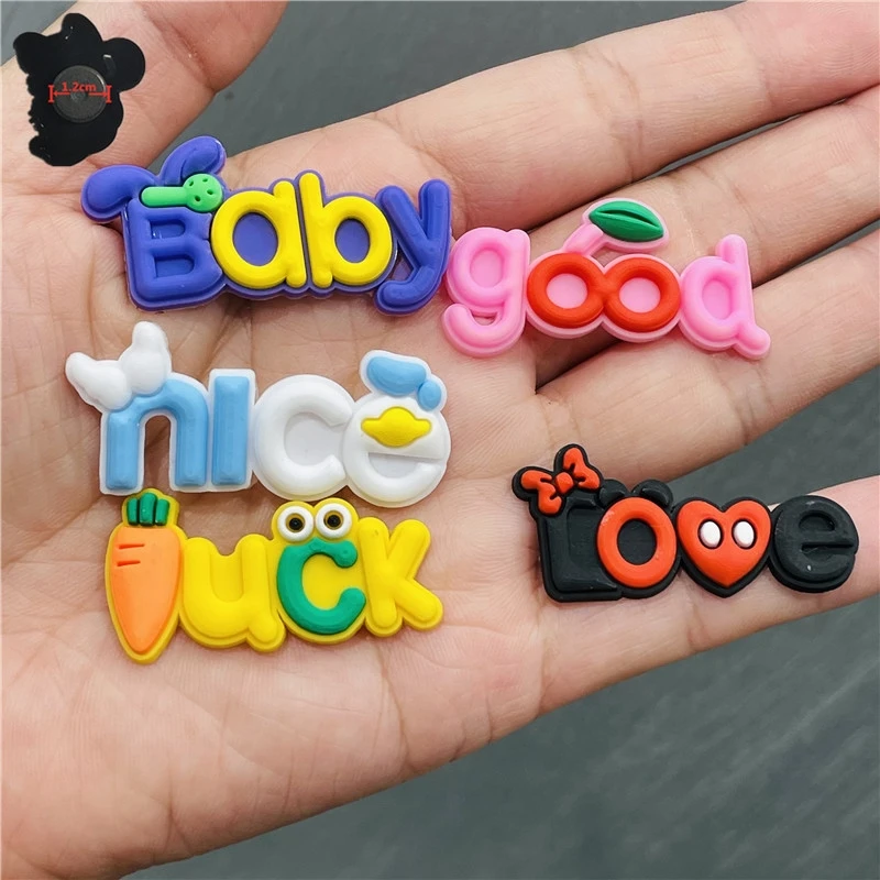 

Mix 50PCS PVC Cute Word Fridge Magnets Kawaii Baby Good Nice Luck Love Refrigerator Magnetic Sticker Kitchen Decoration Kid Toy