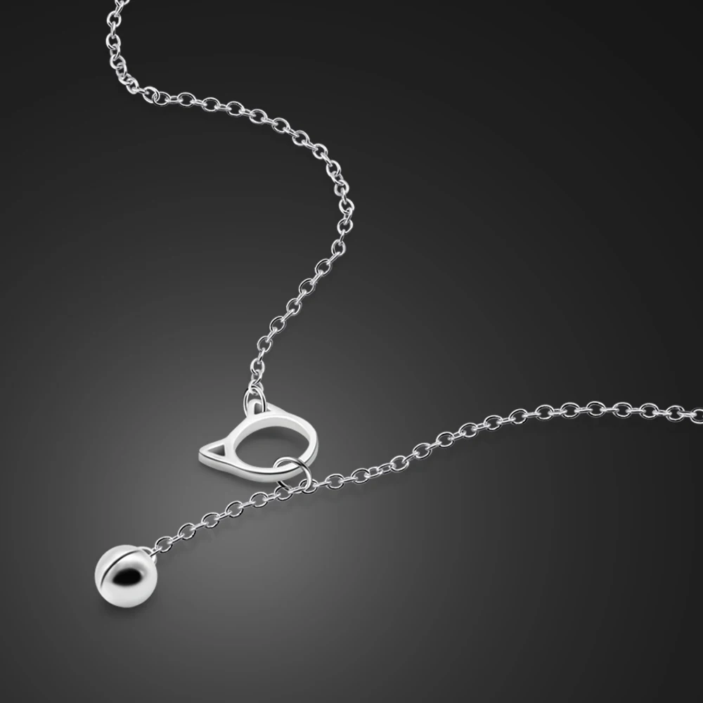 Женское колье-колокольчик из серебра 925 пробы с милым колокольчиком | Украшения и