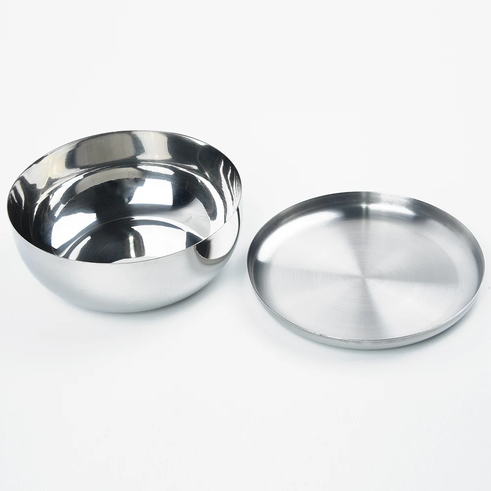 Корейская чаша для риса из нержавеющей стали теплая миска традиционная с крышкой