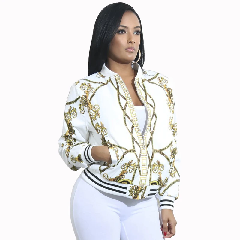 Женская сексуальная куртка бомбер со стоячим воротником роскошная шикарная