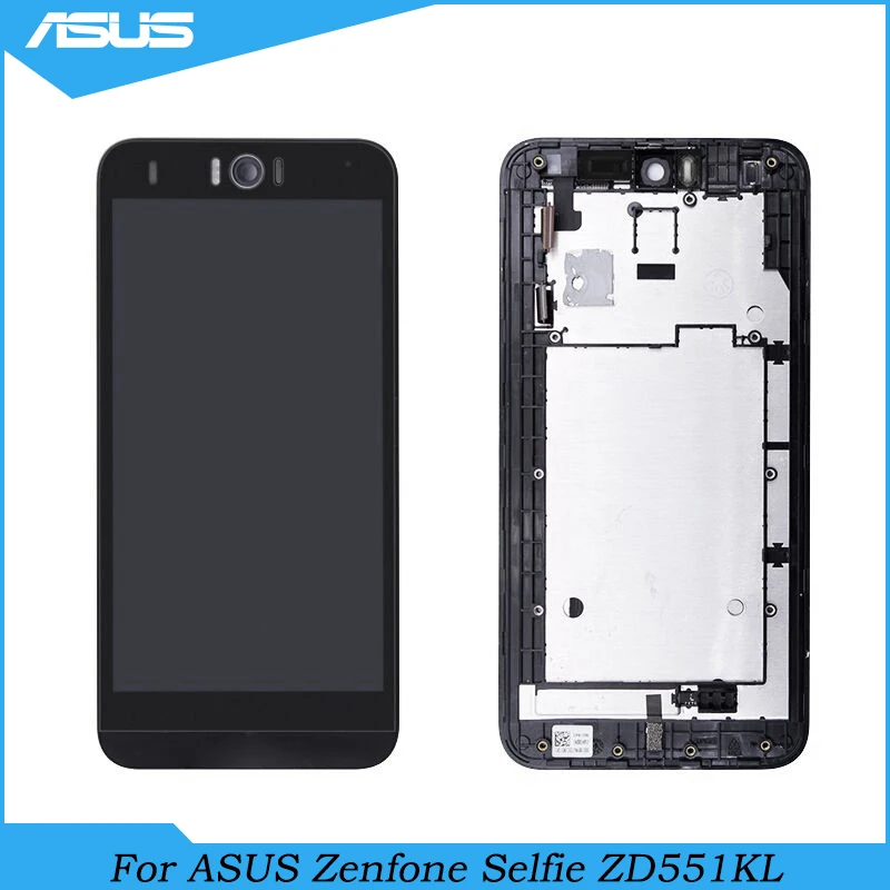 Оригинальный ЖК дисплей 5 дюйма для ASUS Zenfone Selfie ZD551KL сенсорный экран рамка