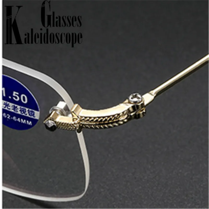 Бифокальные очки для чтения мужчин и женщин без оправы анти-синий светильник