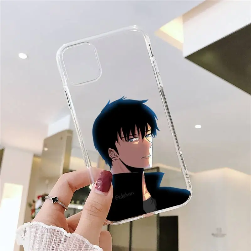 

Solo Leveling Sung Jin Phone Case Transparent soft For iphone 5 5s 5c se 6 6s 7 8 11 12 plus mini x xs xr pro max