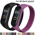 Браслет для mi band 5, 6, нейлоновый ремешок, ремешок для умных часов, браслет для xiaomi Mi band 4, 3