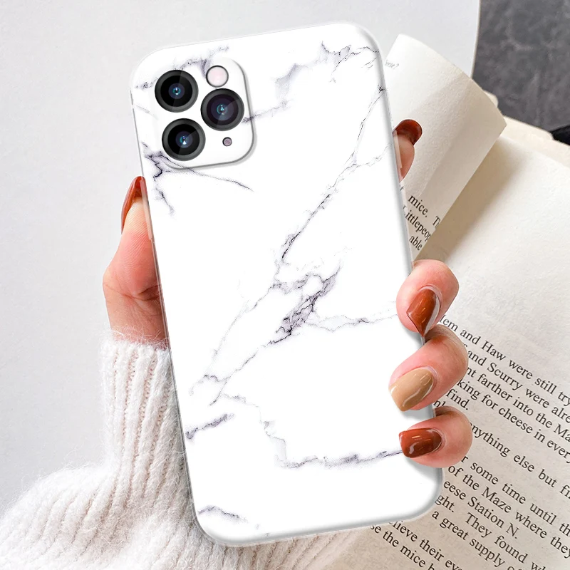 

Fashion Marble Texture Phone Case For iPhone 11 12 Pro Max mini 7 8 6 6S Plus XR X XS SE Shockproof Bumper Back Cover