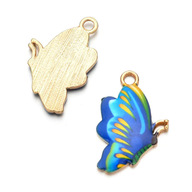 Подвески бабочки Красочные эмаль бабочка очарование мелких животных DIY