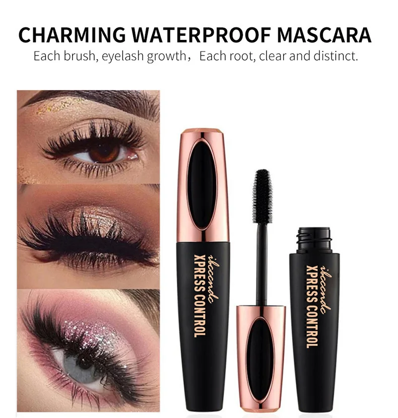 Оригинальная шелковая тушь для ресниц MACFEE 4D силиконовая Водостойкая Rimel 3d