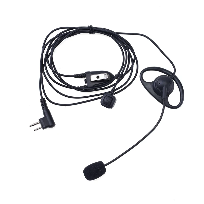 Earpiece PTT D Type Earhook Mic for Motorola Walkie Talkie Radio GP3688 GP300 GP308 GP68 CP040 CP100 CP200 CT150 Pro1150