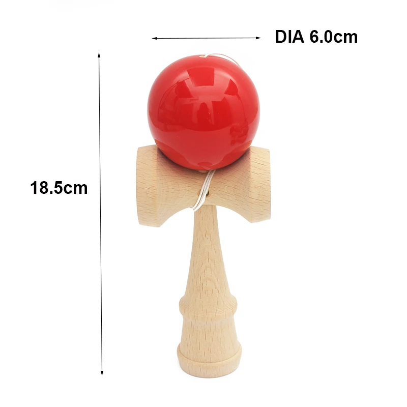 

Wooden Toys Outdoor Sports Kendama Skill Ball Hand-eye Coordination Sword Ball Paint Montessori Kids Adult Toys Leisure Sports