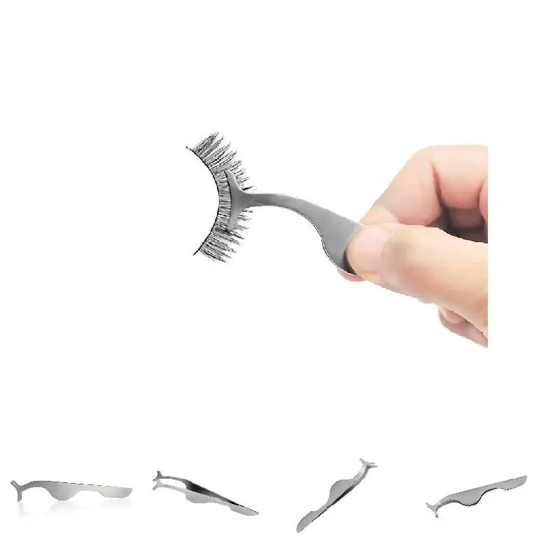 Поддельные Пинцет для ресниц аппликатор из нержавеющей стали удаления зажима