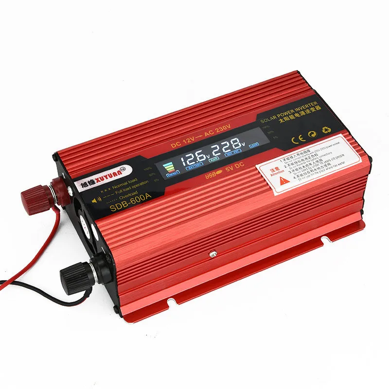 Автомобильный инвертор солнечной энергии 4000 Вт DC12/24 В до AC110V/220 USB синусоидальный