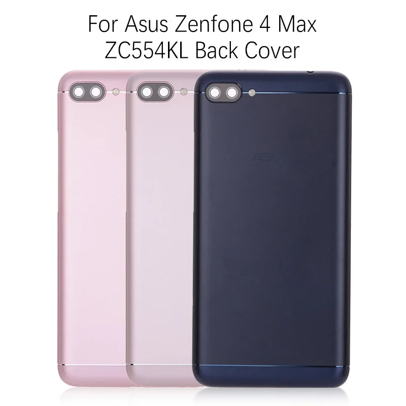 Задняя крышка для Asus Zenfone 4 Max ZC554KL Оригинал на батарею черный золотой|Корпусы и