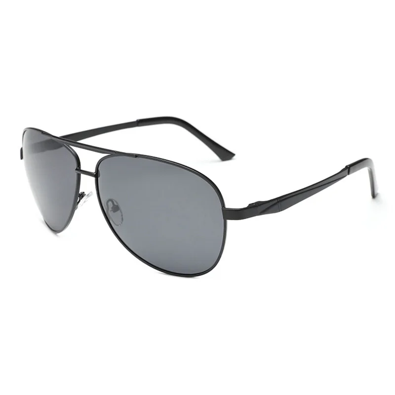 Cubojue 160mm Mens's Sunglasses Polarized Oversized Sun Glasses for Man Driving Spring Hinge UV400 Case Free Big Fat Face - Цвет линз: black black