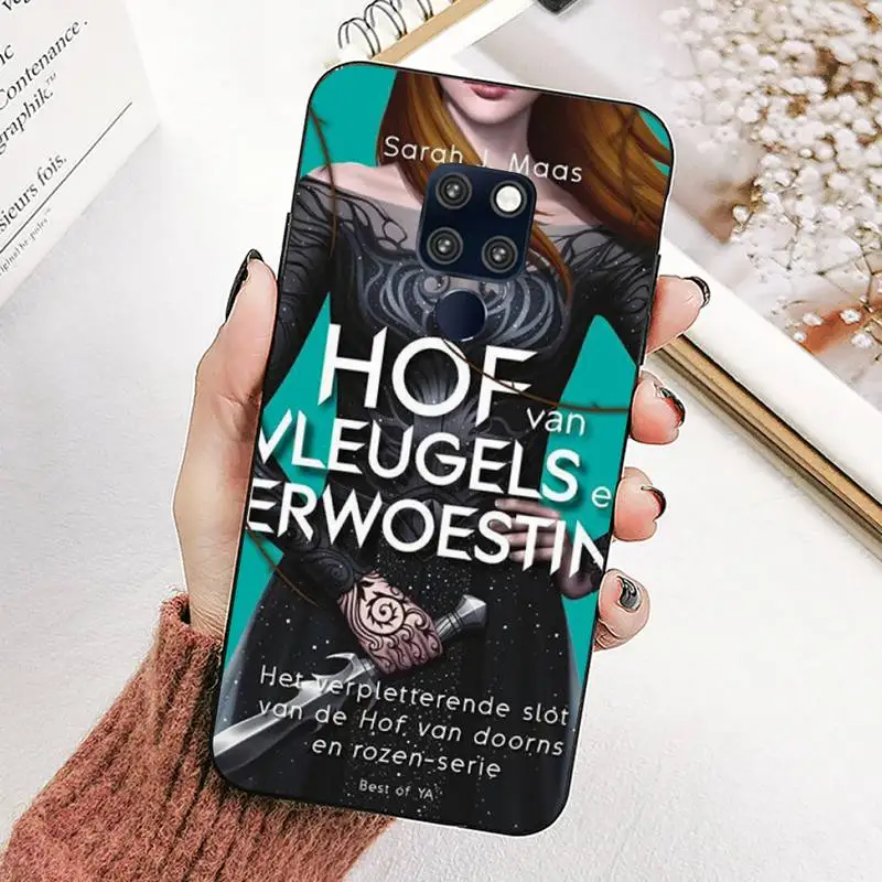 FHNBLJ A Court of Mist and Fury Сара J Maas чехол для телефона huawei mate 10 20 lite pro X Honor play Y6 5 7 9 prime 2018 2019 |