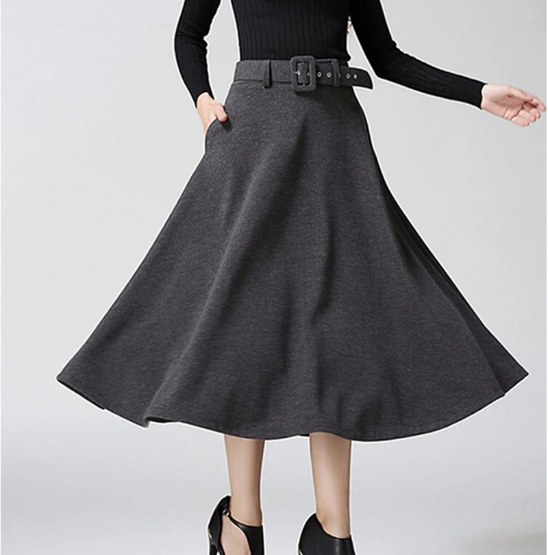ZYFPGS Women Skirt knitting Wool Warm For Fashion 2019 New Arrivals Elegant Winter Top Harajuku style Loose 2XL |