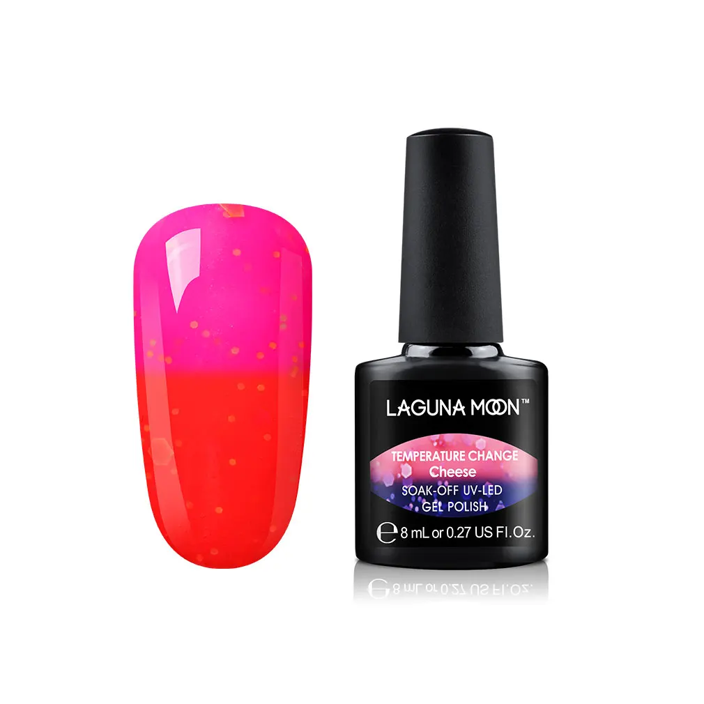 Lagunamoon 8ml Cheese Change Color UV Gel Nail Polish Temperature Change Color Soak Off Nail Art Varnish Gellak Hybrid Lacquer - Цвет: 24