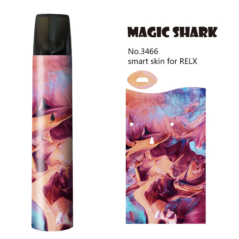 Magic Shark Skull Reindeer Wolf Lion Vape Kit Pod Sticker Film Case Cover for Relx | Мобильные телефоны и аксессуары