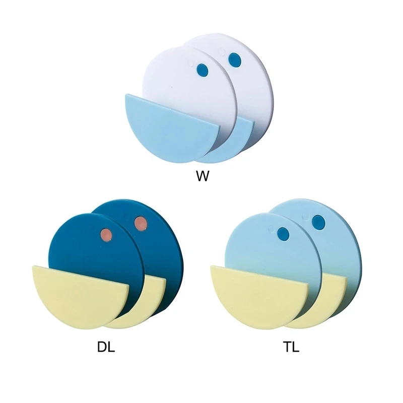 

2Pcs Self-adhesive hook Strong Sundries storage hook Wall Sticky Mount Hanger Rack Double-color Adhesive Hangers