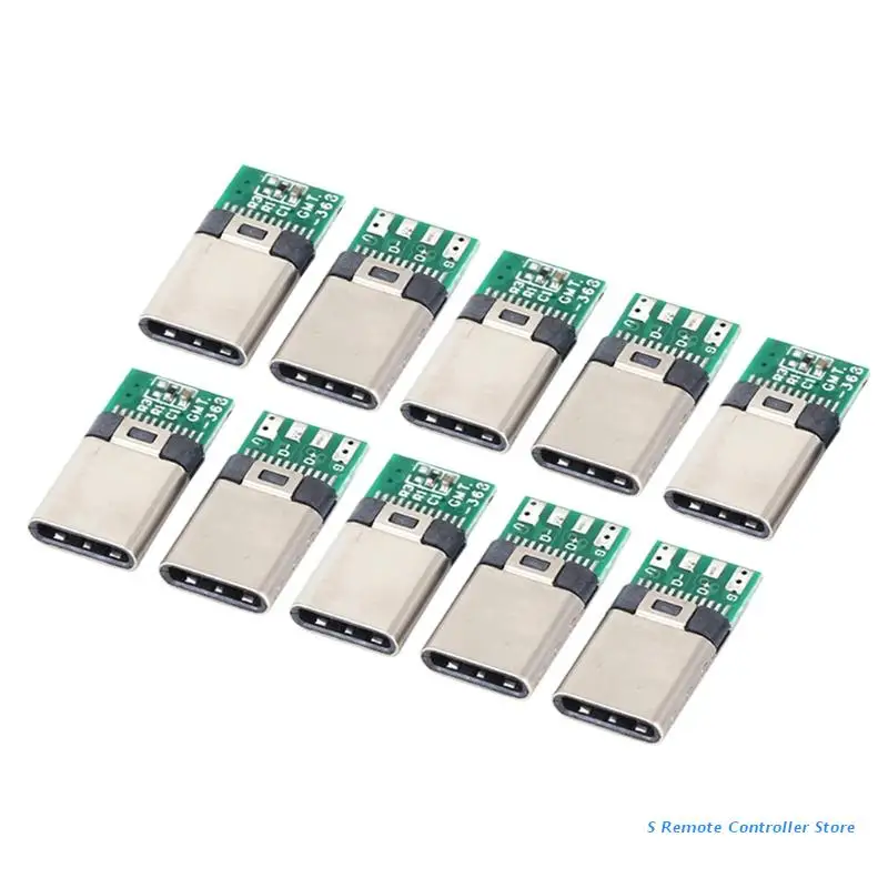 

Штекерный USB-разъем BX0E Type-C для зарядных устройств, мобильные блоки питания, удобные для сварки проводов, защита от ржавчины