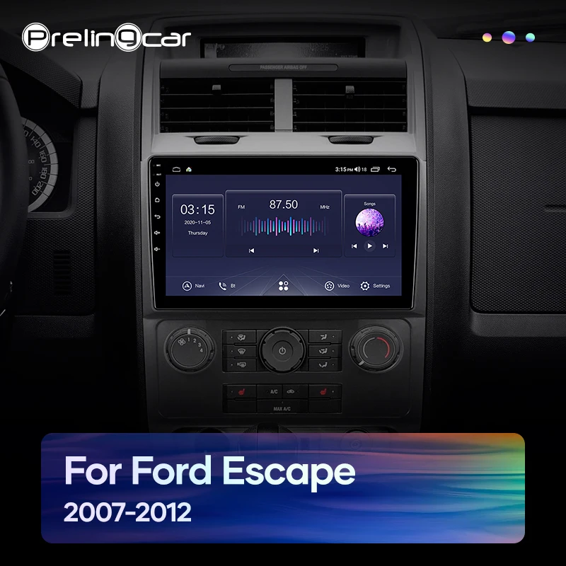Автомобильная DVD система Android 10 0 GPS стерео аудио навигационная для Ford North America escape