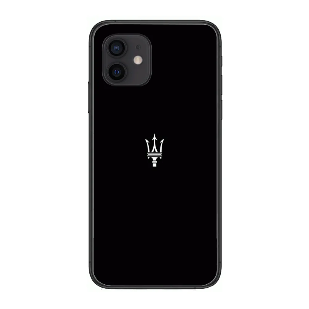 

Luxury HD-Maserati Style Phone Case cover For iphone 12 pro max 11 8 7 6 s XR PLUS X XS SE 2020 mini black cell shell