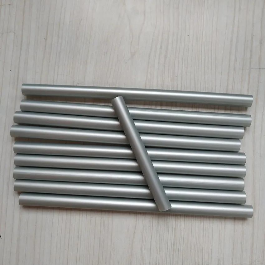 

25Pcs Silvery Hot Melt Adhesive Stick Metallic luster Sterling Silver Thick Glue Strip , For Electric Glue Gun 11x100mm