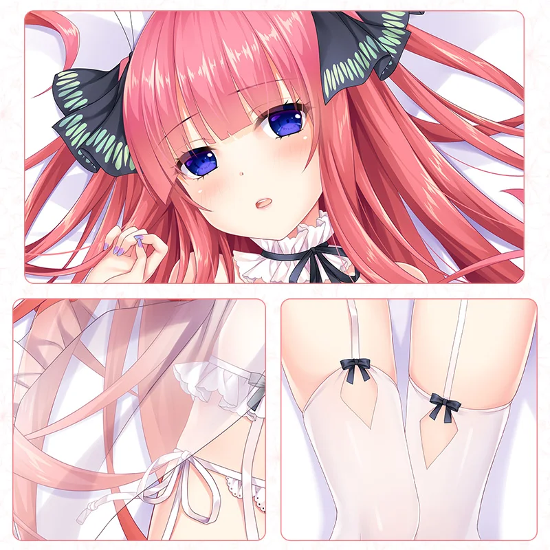 Аниме дакимакура обнимающая задняя подушка для тела Женская косплея Quintup Nakano Nino