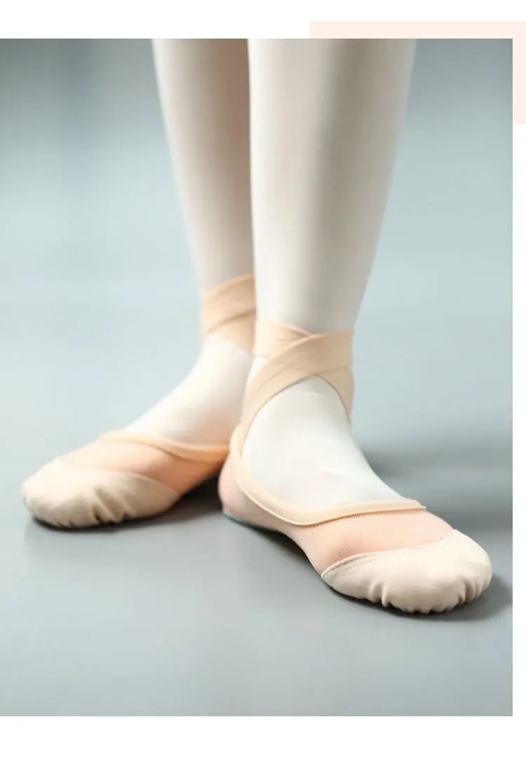 Zapatos De Mujer; женская обувь; танцевальные тапочки для взрослых; профессиональные женские балетные туфли из парусины и сетчатого материала на мягкой подошве; женские балетные Тапочки