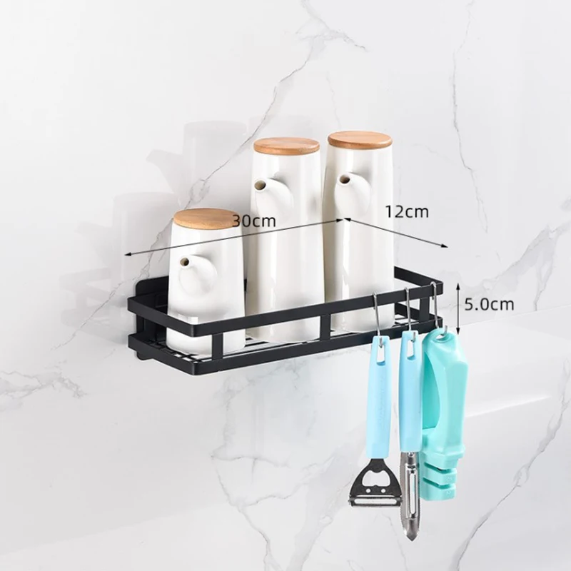 

Seasoning Shelf Kitchen Wall Mounted Spice Rack Organizer Stainless Steel Storage Rack Holder For Kitchen