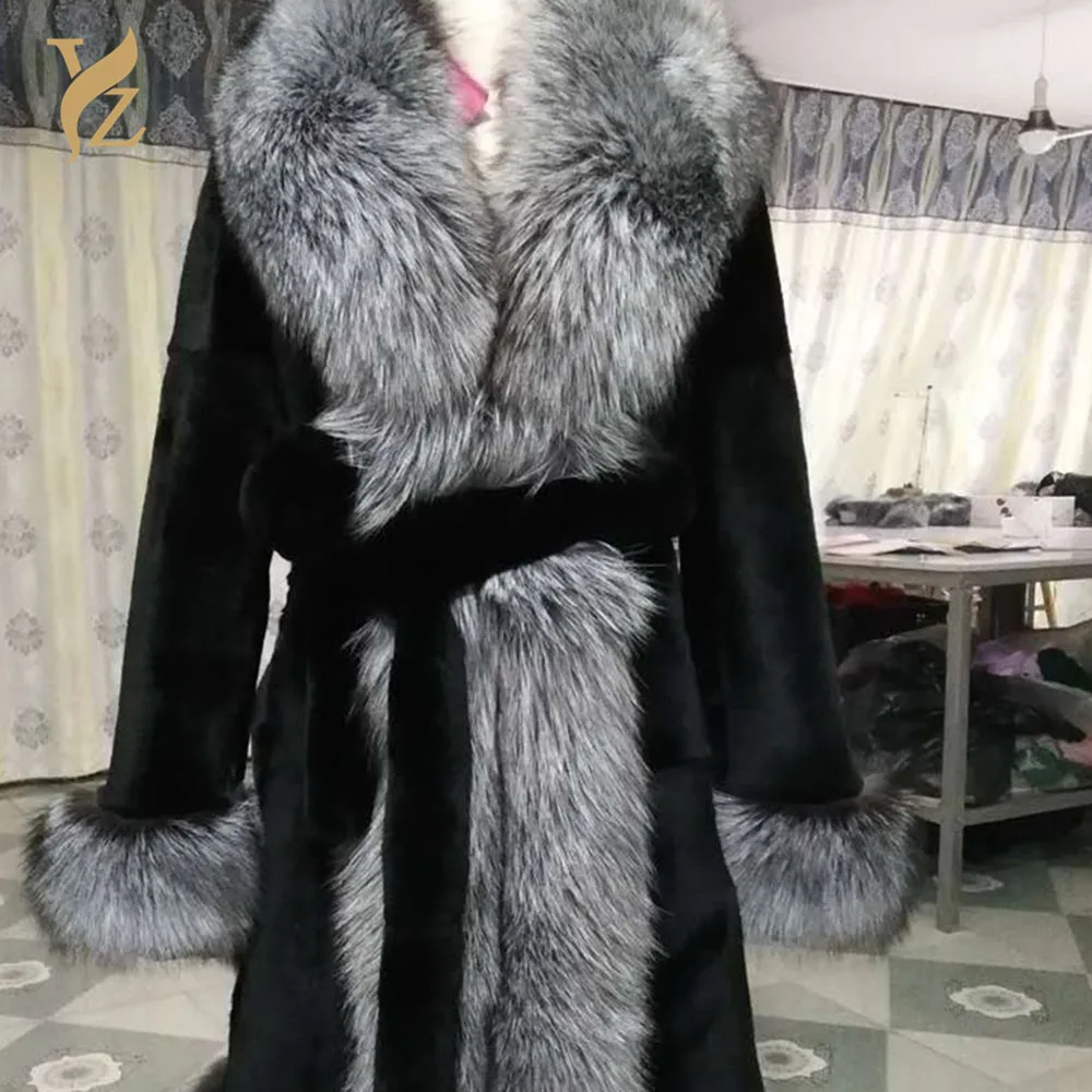 YZ. FURTURE/Модная теплая зимняя куртка из натурального меха кролика рекс высокого качества, новая куртка из натуральной кожи, модная Женская Толстая кофта