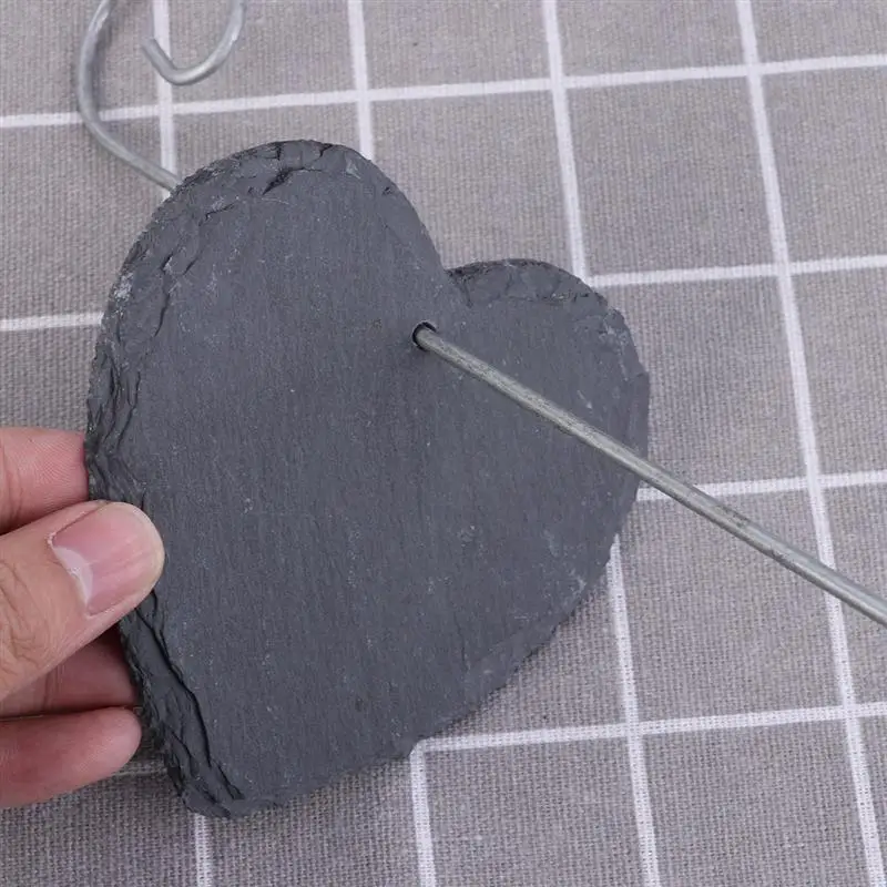 1 шт. Сланцевые ярлыки для растений из натурального железа подвесной теплица