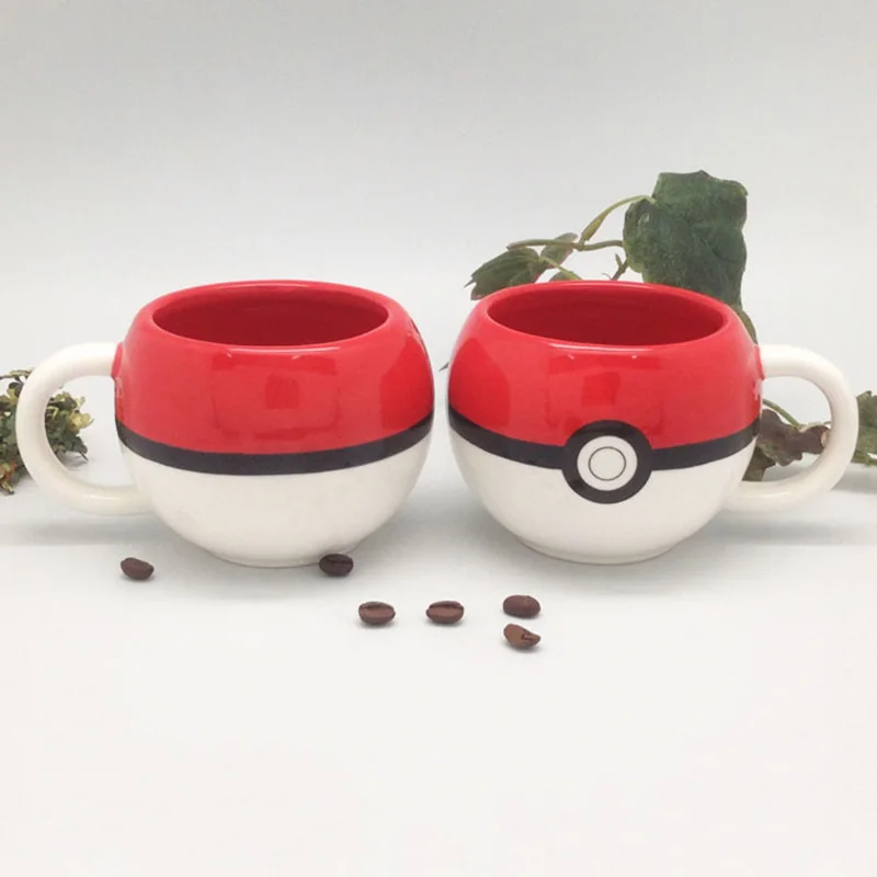 320 мл Pokemon Go покебол Пикачу кружка для кофе креативные Аниме игры кружки с ручками керамика для детей рождественские лучшие подарки