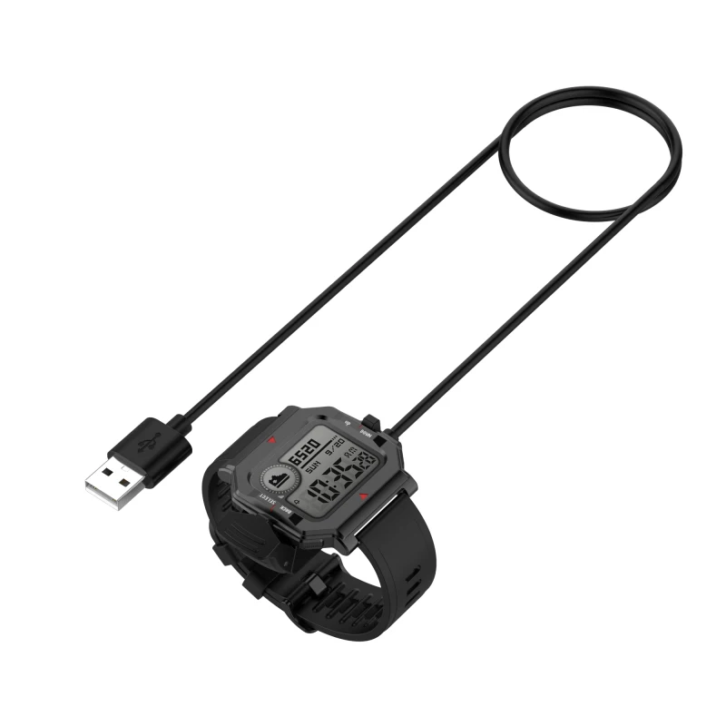 

Fast USB Charging Cable 1m Portable Smart Watch Charger Fit For Huami Amazfit Neo Smart Watch Charger Charging Cable New
